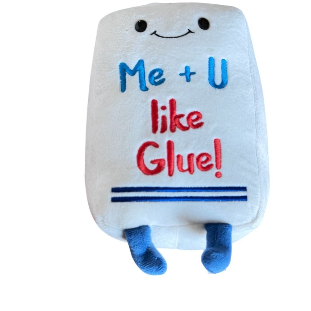 Me + U Like Glue! Aurora Plush Toy 11" Smiling Face Legs Cute School Decor Gift - Picture 2 of 4